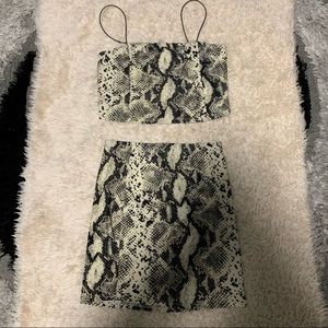 SNAKE SKIN FASHIONNOVA SET